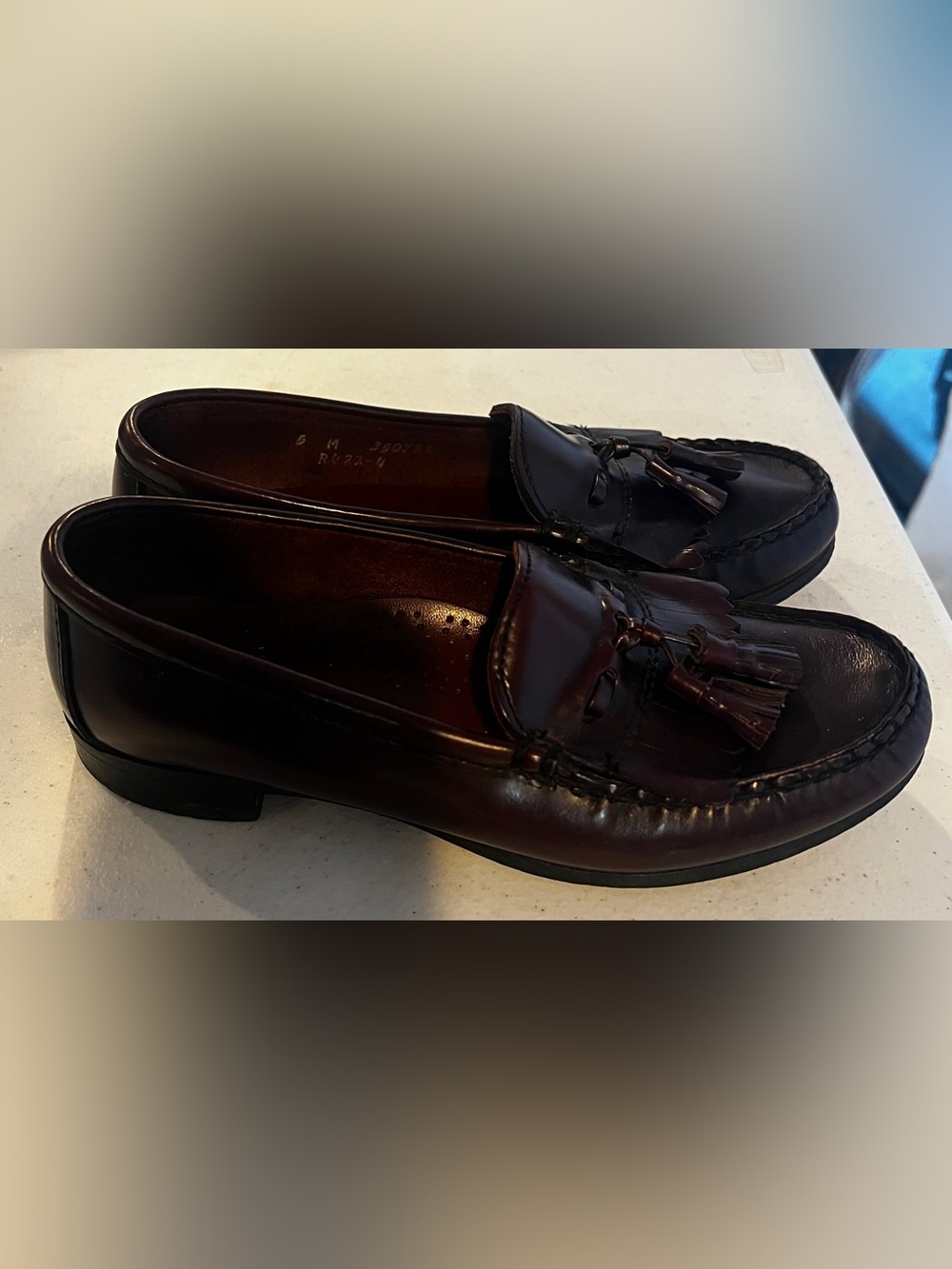 Dexter Boys Burgundy Tassel Loafers